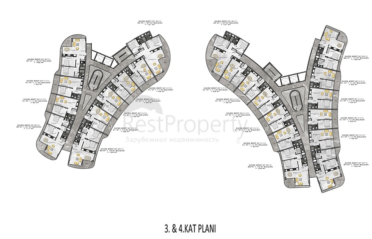 Neue Luxusanlage in der Nähe des Meeres in Kargicak Neue Luxusanlage in der Nähe des Meeres in Kargicak