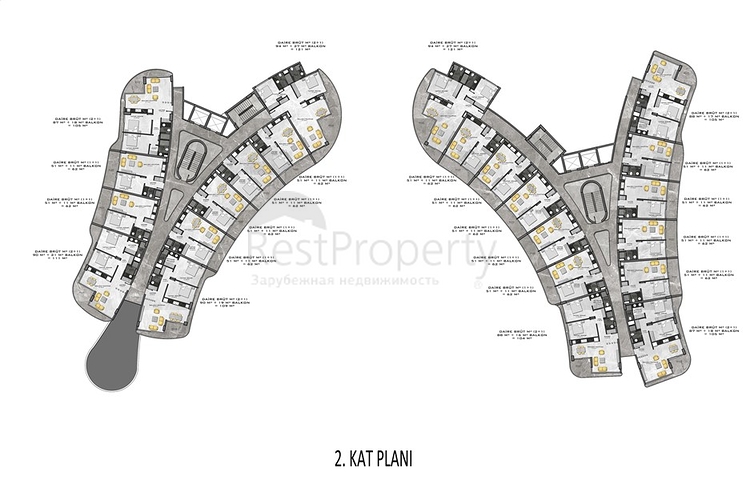 Neue Luxusanlage in der Nähe des Meeres in Kargicak Neue Luxusanlage in der Nähe des Meeres in Kargicak