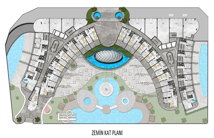 Neue Luxusanlage in der Nähe des Meeres in Kargicak Neue Luxusanlage in der Nähe des Meeres in Kargicak