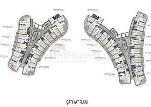 Neue Luxusanlage in der Nähe des Meeres in Kargicak Neue Luxusanlage in der Nähe des Meeres in Kargicak