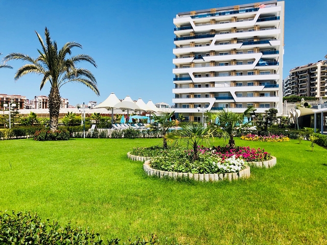 1+1 Wohnungen zur Miete in einem Komplex mit Hotelinfrastruktur in Avsallar