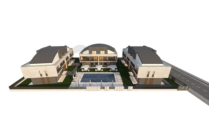 Villen in der Endphase des Baus in Konyaalti 