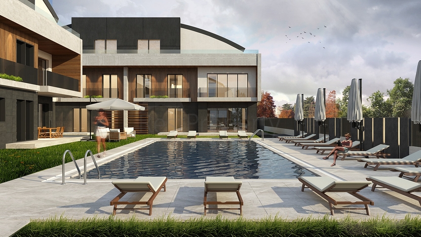 Villen in der Endphase des Baus in Konyaalti 