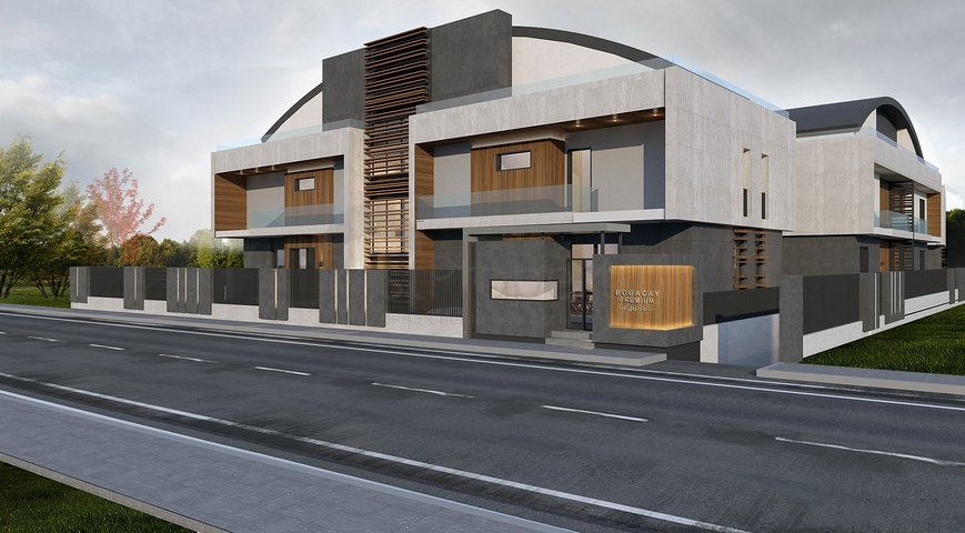 Villen in der Endphase des Baus in Konyaalti 