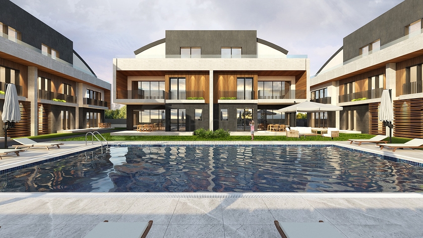 Villen in der Endphase des Baus in Konyaalti 