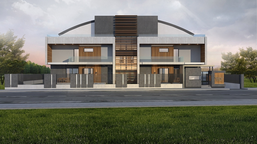 Villen in der Endphase des Baus in Konyaalti 