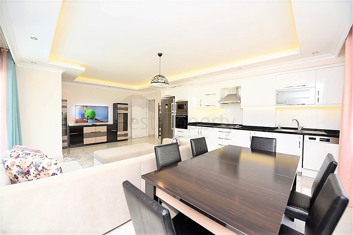 Geräumige 2+1 Wohnung zur Miete im europäischen Bezirk von Alanya