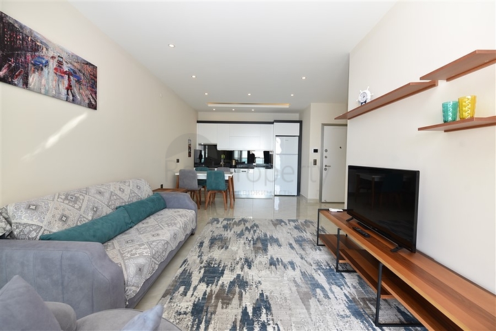 1+1 Wohnung zur Miete in einem gut ausgestatteten Komplex.