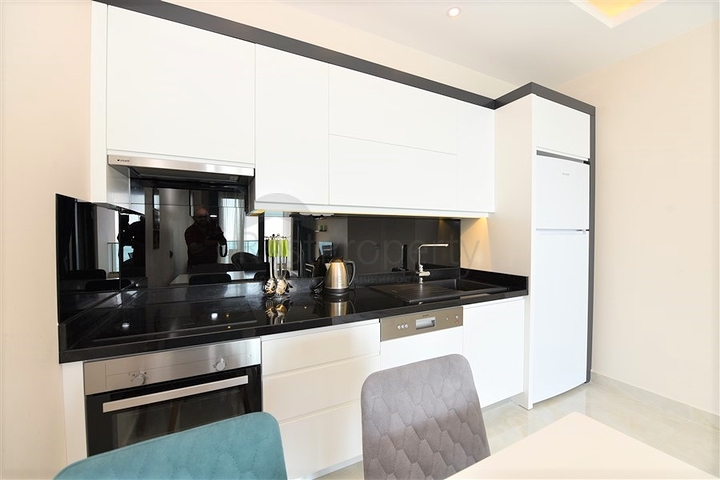 1+1 Wohnung zur Miete in einem gut ausgestatteten Komplex.