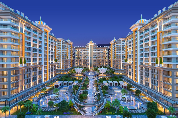 Neuer Komplex mit reicher Infrastruktur in Mahmutlar