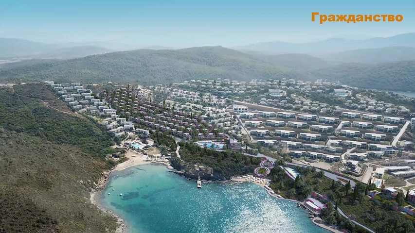 Komplex moderner Villen an der Ägäis in Bodrum