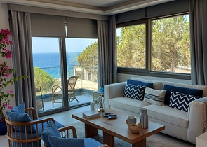 Komplex moderner Villen an der Ägäis in Bodrum