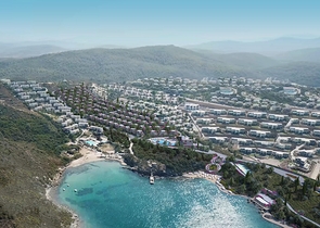 Komplex moderner Villen an der Ägäis in Bodrum