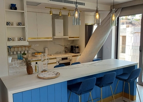 Komplex moderner Villen an der Ägäis in Bodrum