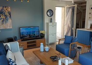 Komplex moderner Villen an der Ägäis in Bodrum