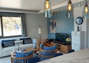 Komplex moderner Villen an der Ägäis in Bodrum