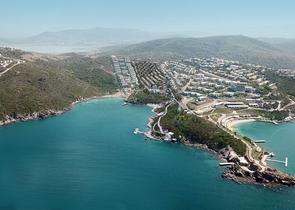 Komplex moderner Villen an der Ägäis in Bodrum