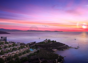 Komplex moderner Villen an der Ägäis in Bodrum