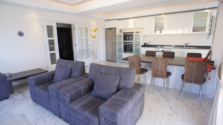 Möblierte Wohnung mit zwei Schlafzimmern zur Miete in Tosmur