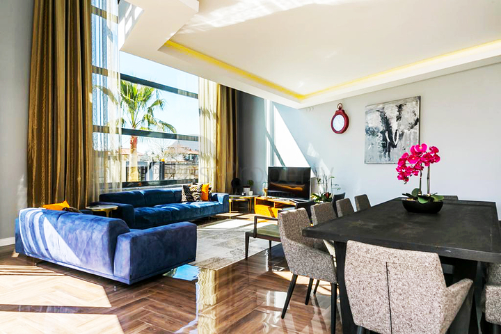 Türkische Staatsbügerschaft:  Moderne freistehende Villa 4+1 in Dösemealti/Antalya