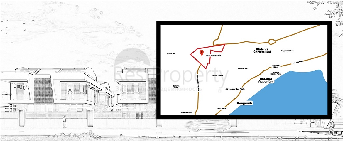 6+1 Luxusvillen in der Stadt Antalya