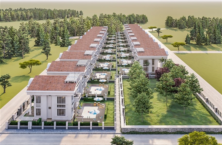 Villen zur Fertigstellung im Zentrum von Belek Villen zur Fertigstellung im Zentrum von Belek