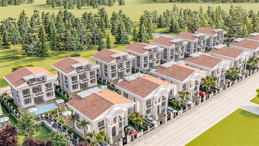 Villen zur Fertigstellung im Zentrum von Belek Villen zur Fertigstellung im Zentrum von Belek