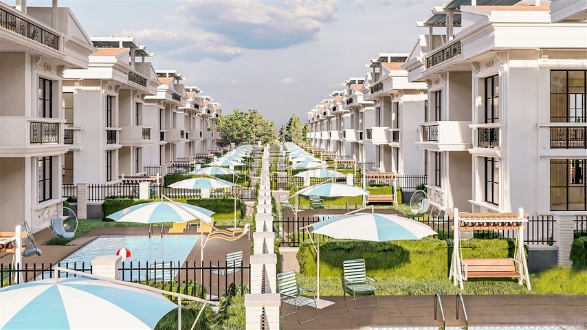 Villen zur Fertigstellung im Zentrum von Belek Villen zur Fertigstellung im Zentrum von Belek