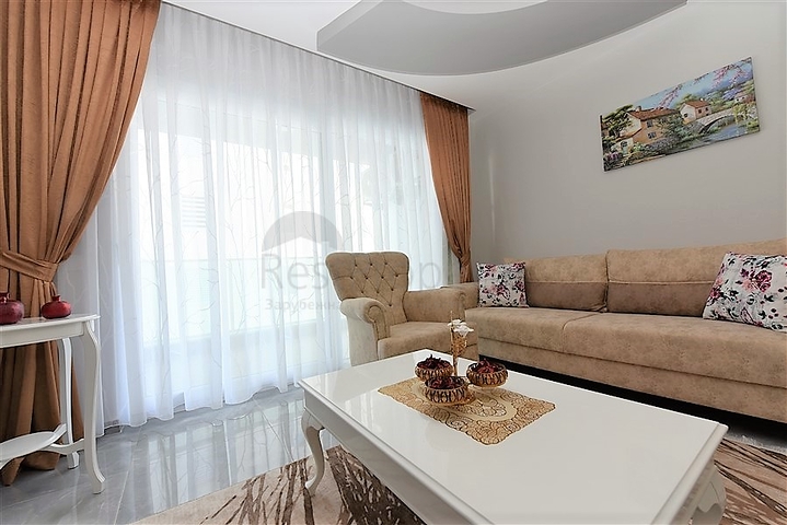 1+1 möblierte Wohnung in einem neuen Komplex 