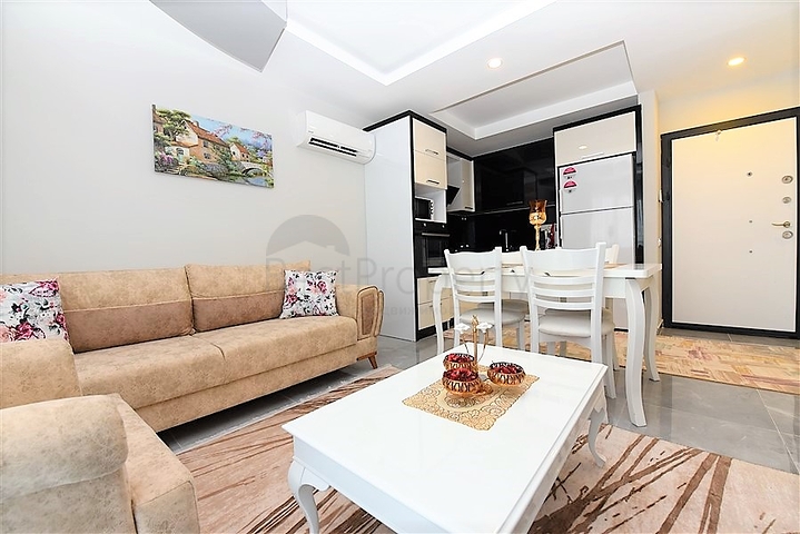 1+1 möblierte Wohnung in einem neuen Komplex 