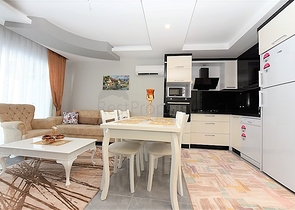 1+1 möblierte Wohnung in einem neuen Komplex 