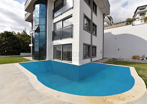 Geräumige Villa im Zentrum von Alanya mit herrlichem Panoramablick auf das Meer