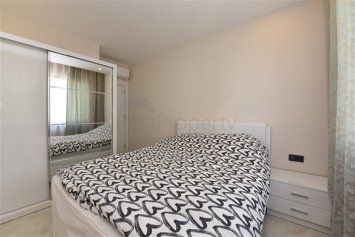 1+1 möblierte Wohnung im Zentrum von Alanya 