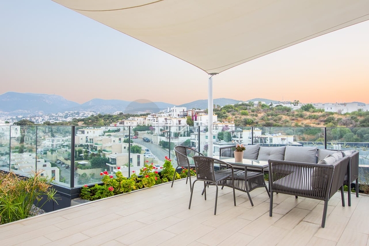 Erschwingliche Wohnungen im Zentrum von Bodrum mit Blick auf das Meer und die Stadt!