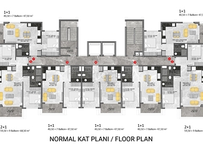 Wohnungen in der neuen Wohnanlage von Avsallar