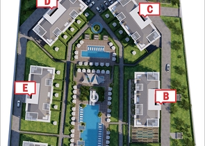 Wohnungen in der neuen Wohnanlage von Avsallar