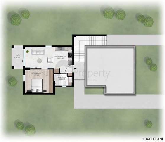 Einzigartige Residenz auf der Halbinsel Bodrum! (1 stufe)