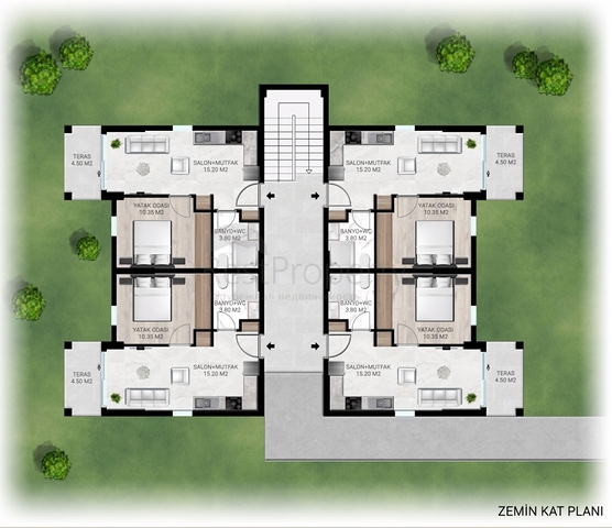 Einzigartige Residenz auf der Halbinsel Bodrum! (1 stufe)