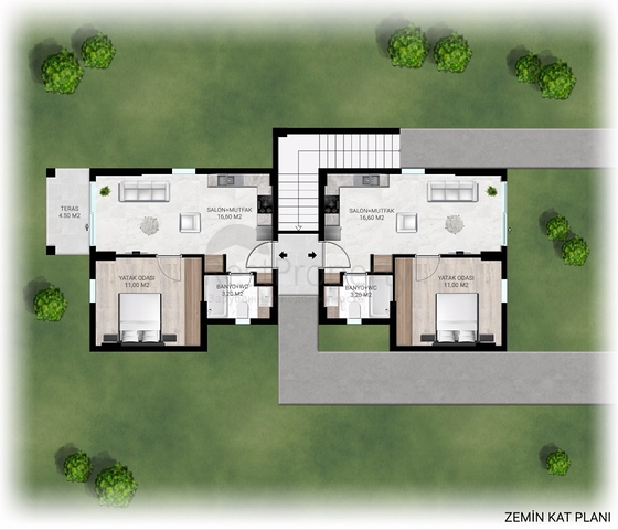 Einzigartige Residenz auf der Halbinsel Bodrum! (1 stufe)