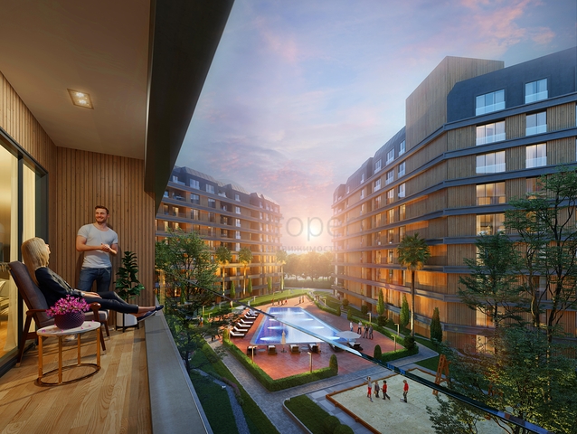 Wohnanlage Familienkonzept, in der Nähe der U-Bahn-Station