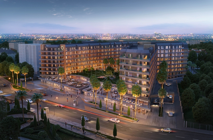 Wohnanlage Familienkonzept, in der Nähe der U-Bahn-Station