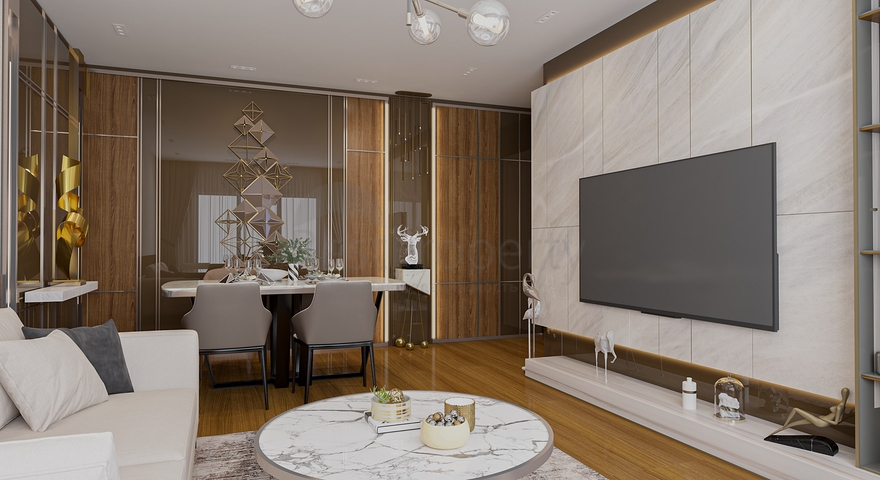 Wohnanlage Familienkonzept, in der Nähe der U-Bahn-Station