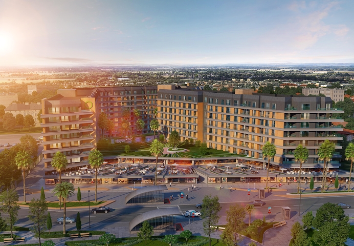 Wohnanlage Familienkonzept, in der Nähe der U-Bahn-Station