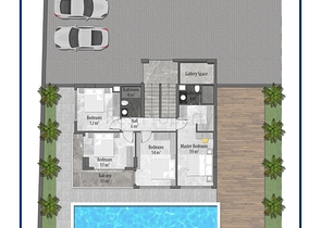 Investitionsprojekt von Luxusvillen im Komplex des Bezirks Tepe