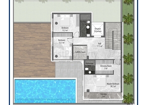 Investitionsprojekt von Luxusvillen im Komplex des Bezirks Tepe