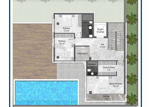 Investitionsprojekt von Luxusvillen im Komplex des Bezirks Tepe