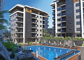 Neubaukomplex im europäischen Bezirk Oba