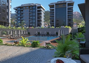 Neubaukomplex im europäischen Bezirk Oba