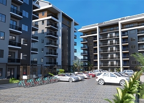 Neubaukomplex im europäischen Bezirk Oba