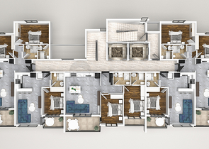 Neubaukomplex im europäischen Bezirk Oba